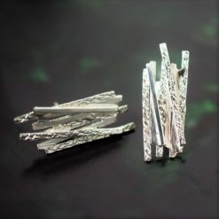 Crossed Lines Stud Earrings
