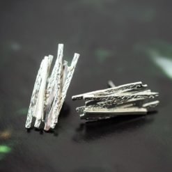 Crossed Lines Stud Earrings