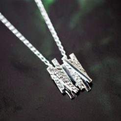 Crossed Lines Pendant