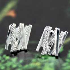 Crossed Lines Stud Earrings