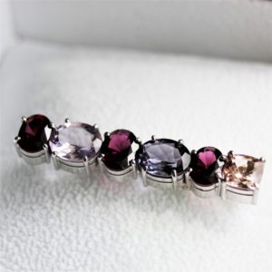 Amethyst brooch